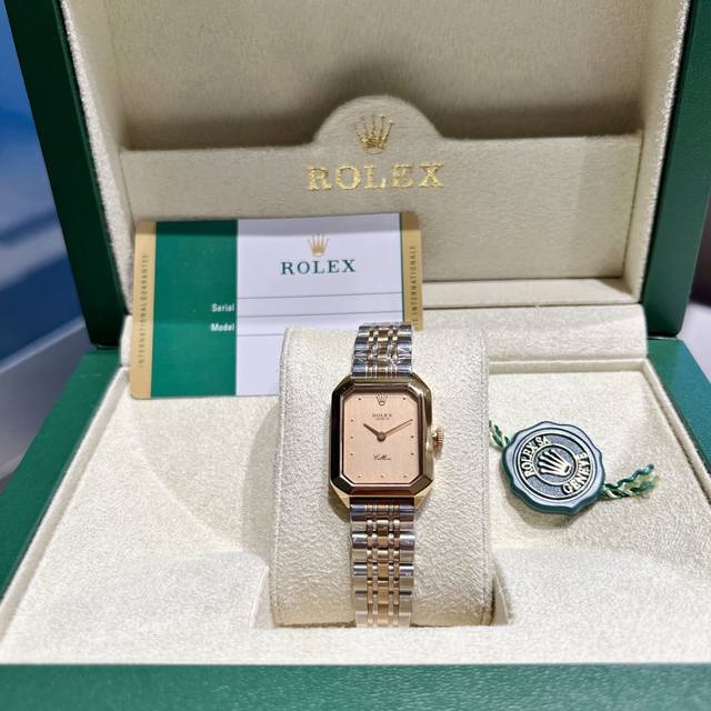 皮带 钢带 劳家小方表 款 低调奢华劳力士rolex 1 S古董表 劳家小方表 瑞士石英机芯 全钢材质与白金电镀 整体质感和气质都变了 精致感upup进口小牛皮